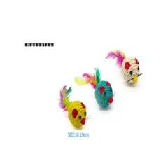 GENERICO - Juguete Para Gato Diseño Ratón Colores Surtidos