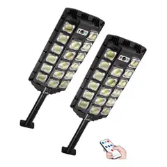 GENERICO - X2 Foco Led Exterior Con Sensor Movimiento Focos Solar 1000w
