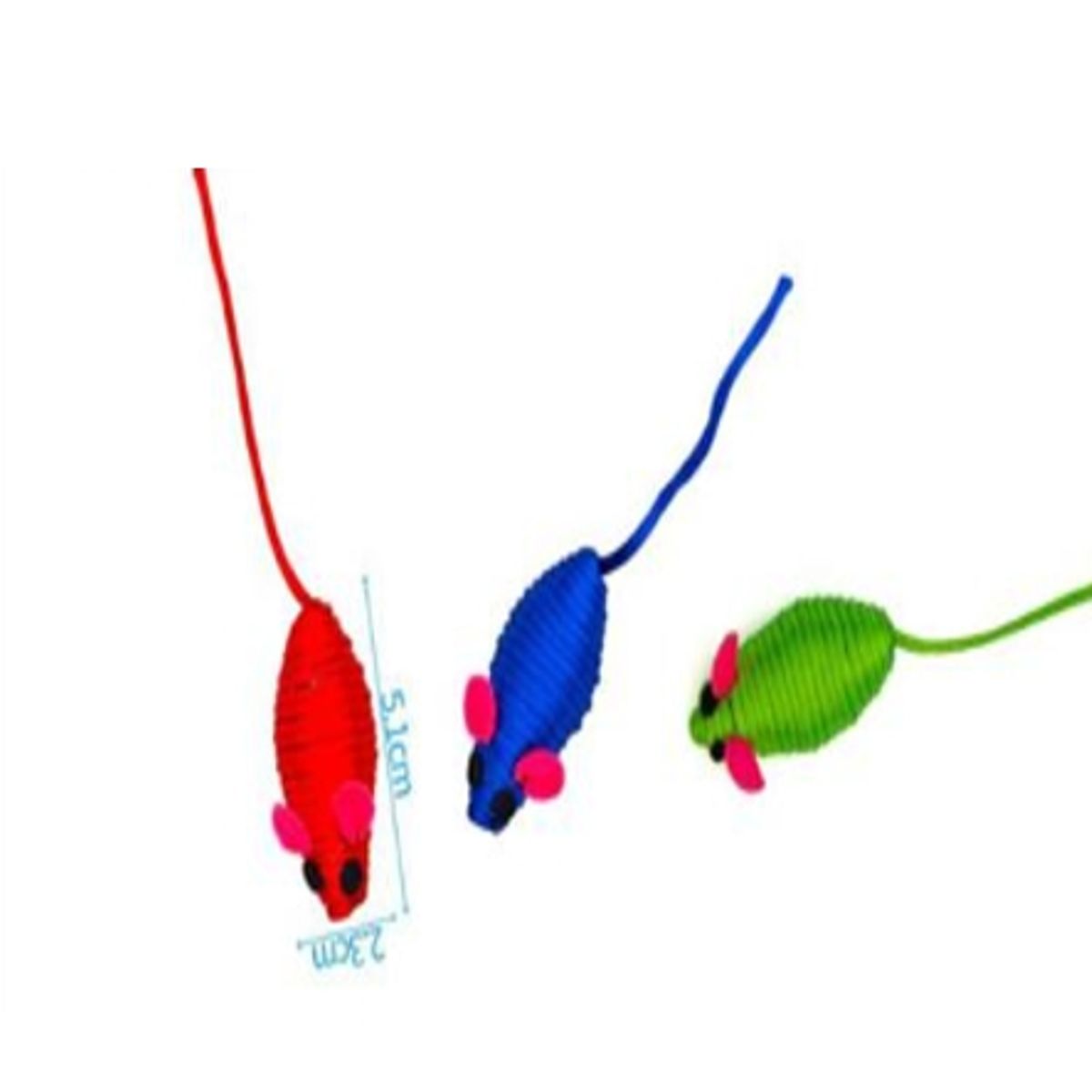 GENERICO - Juguete Para Gato Diseño Ratón Colores Surtidos