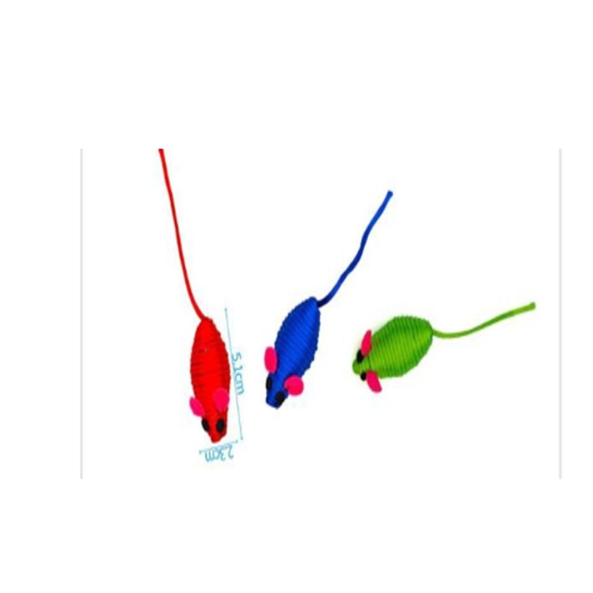 GENERICO - Juguete Para Gato Diseño Ratón Colores Surtidos