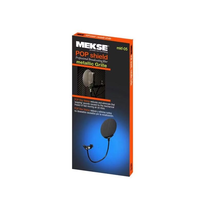 MEKSE - Antipop Filtro Shield Metalico para micrófono Mekse
