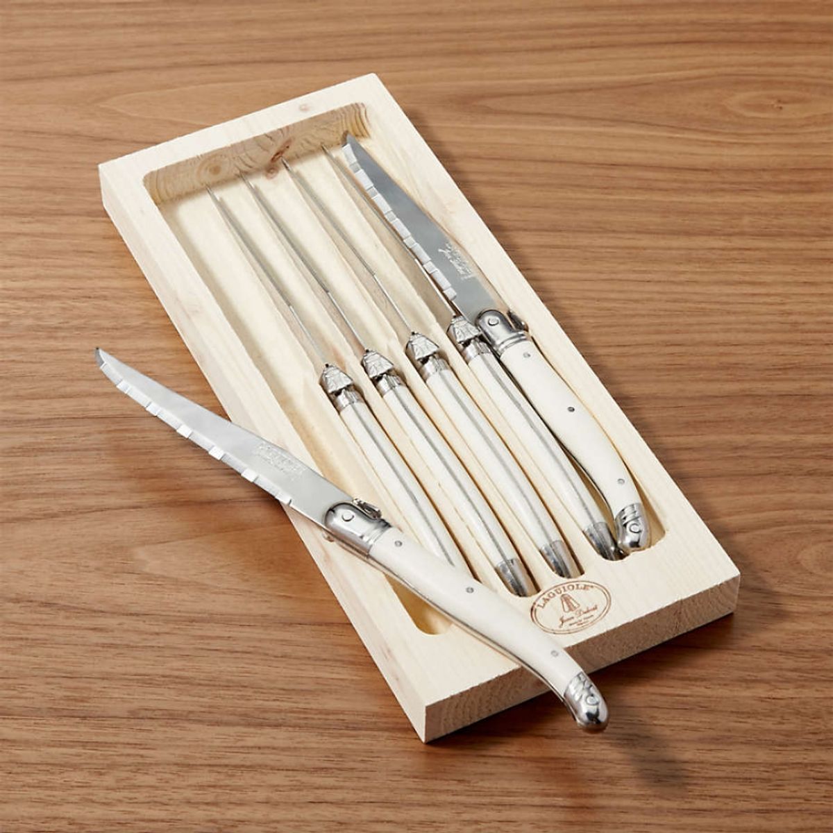 LAGUIOLE - SET 6 CUCHILLOS IVORY