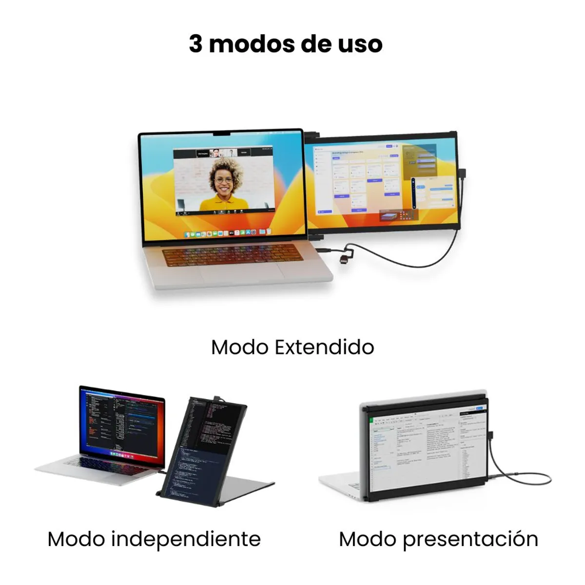 MOBILE PIXELS - Monitor Portátil y Acoplable DUEX MAX DS 141