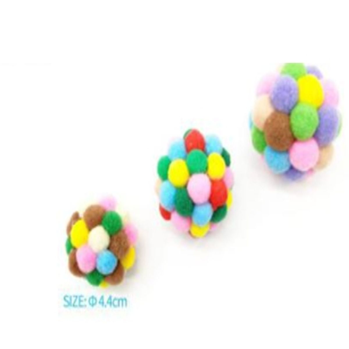 GENERICO - Juguete Para Gatos Colores Surtidos Pelotitas 4cm