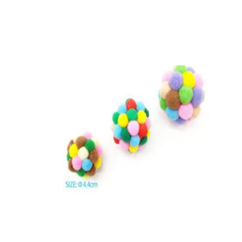 GENERICO - Juguete Para Gatos Colores Surtidos Pelotitas 4cm