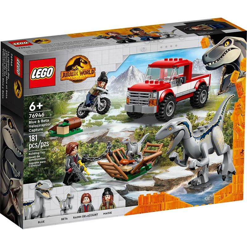 LEGO - LEGO JURASSIC WORLD CAPTURA VELOCIRRAPTOR BLUE Y BETA 76946