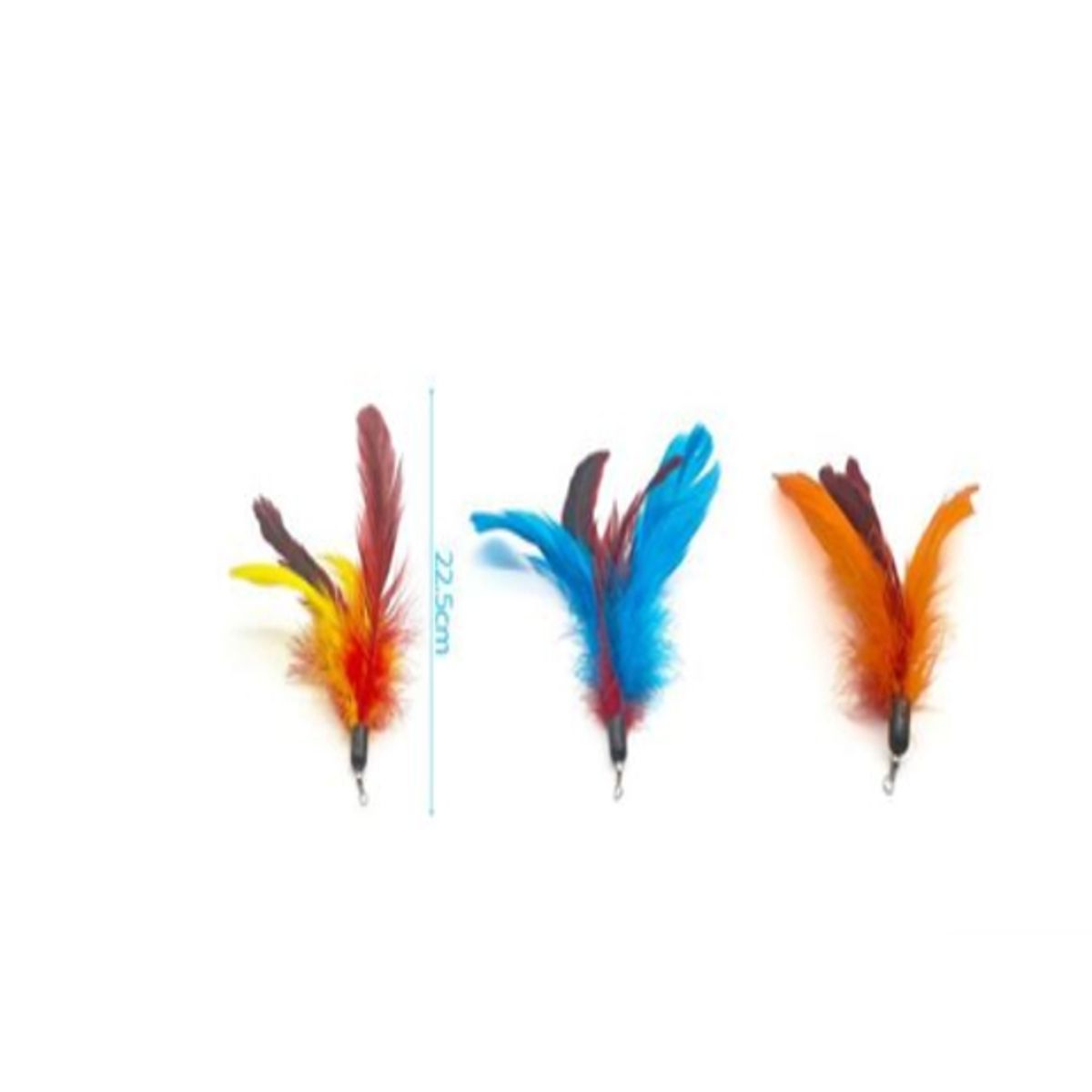 GENERICO - Juguete Para Gatos Plumas Colores Surtidos