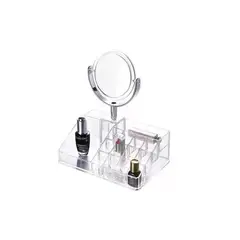GENERICO - Cosmetiquero acrílico organizador De Maquillaje Con Espejo