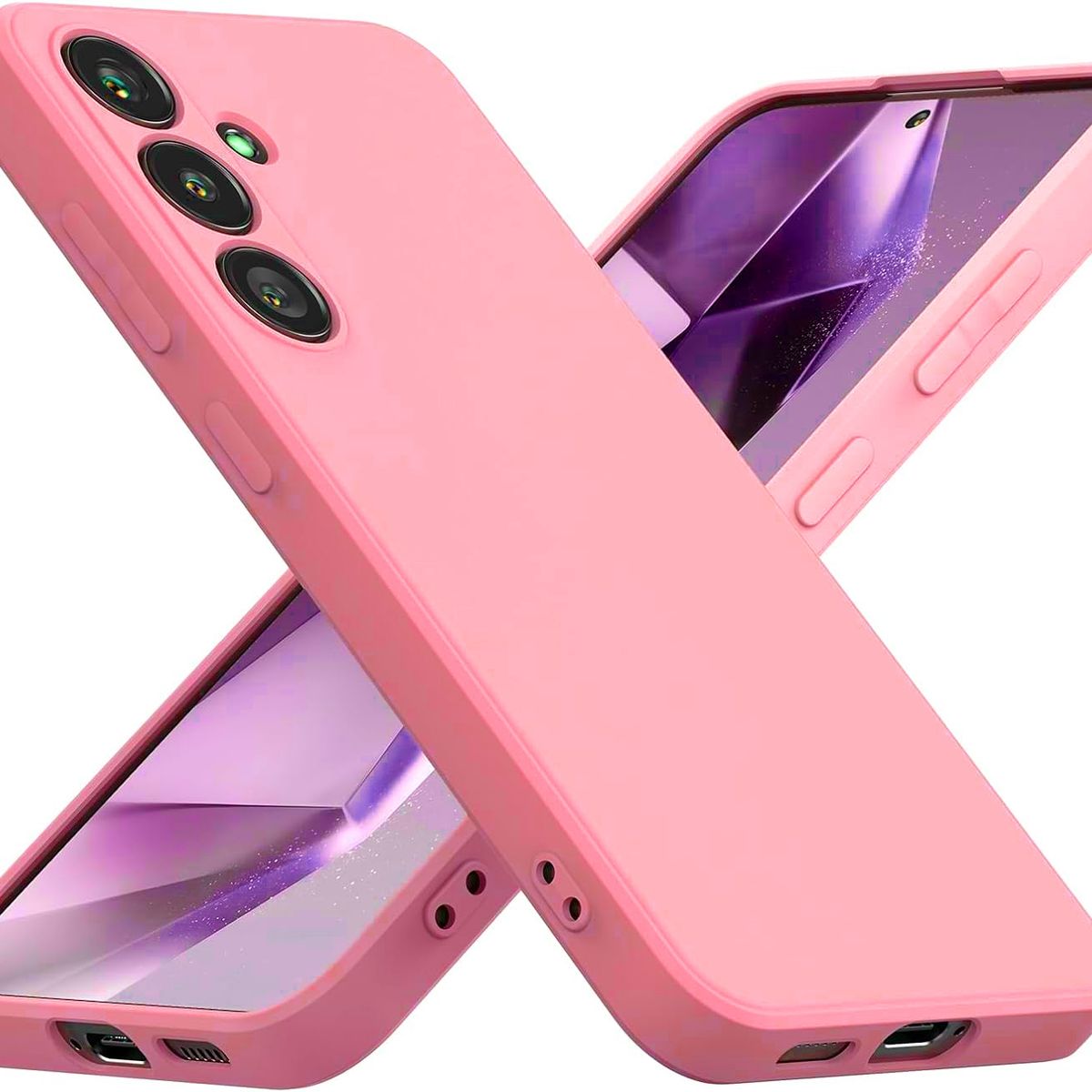 GENERICO - Carcasa Silicona Slim Para Samsung S24 Rosa