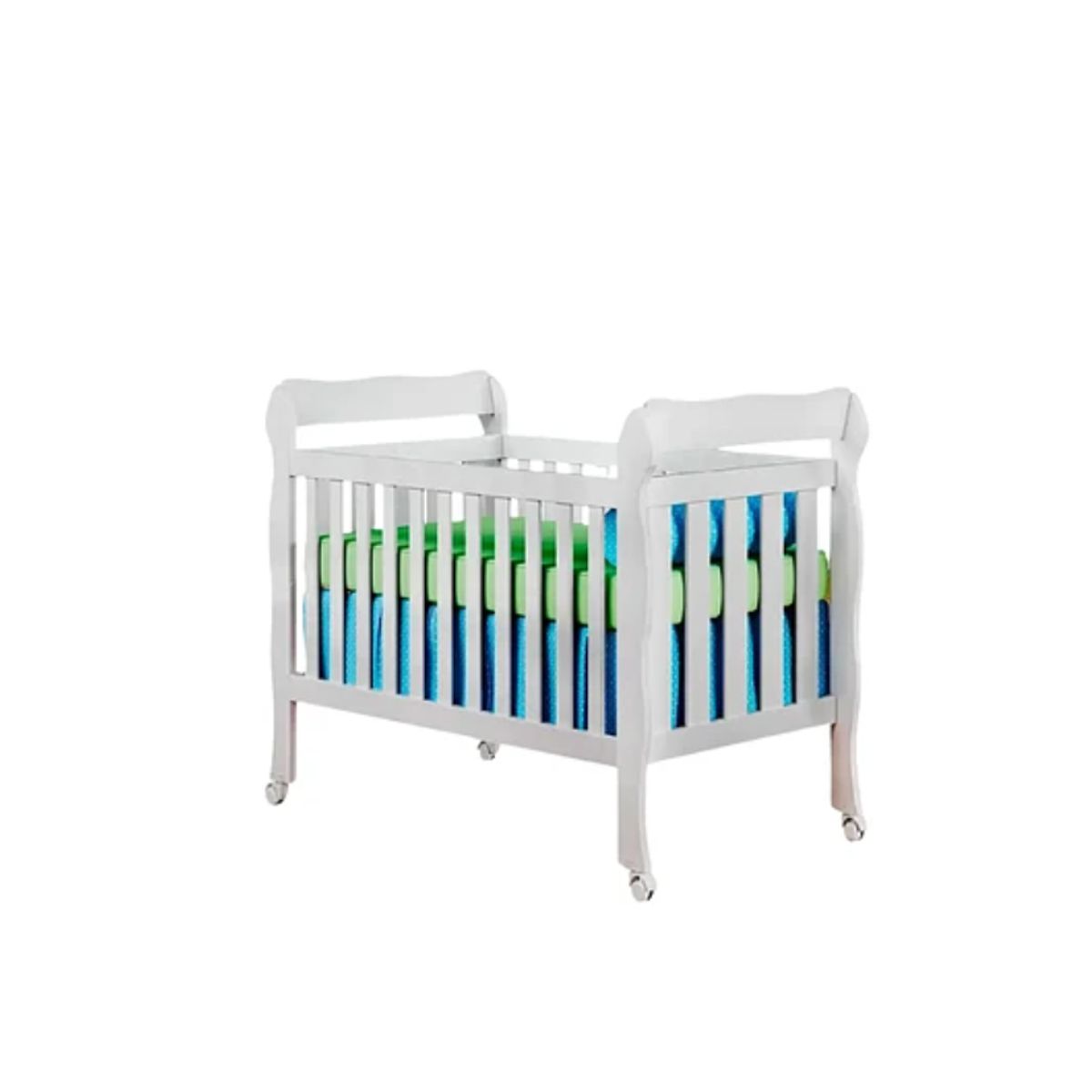 KIDSCOOL - Cuna Lila 3 Funciones Blanca