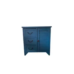 GENERICO - MUEBLE RETRO DE MADERA COLOR TURQUESA