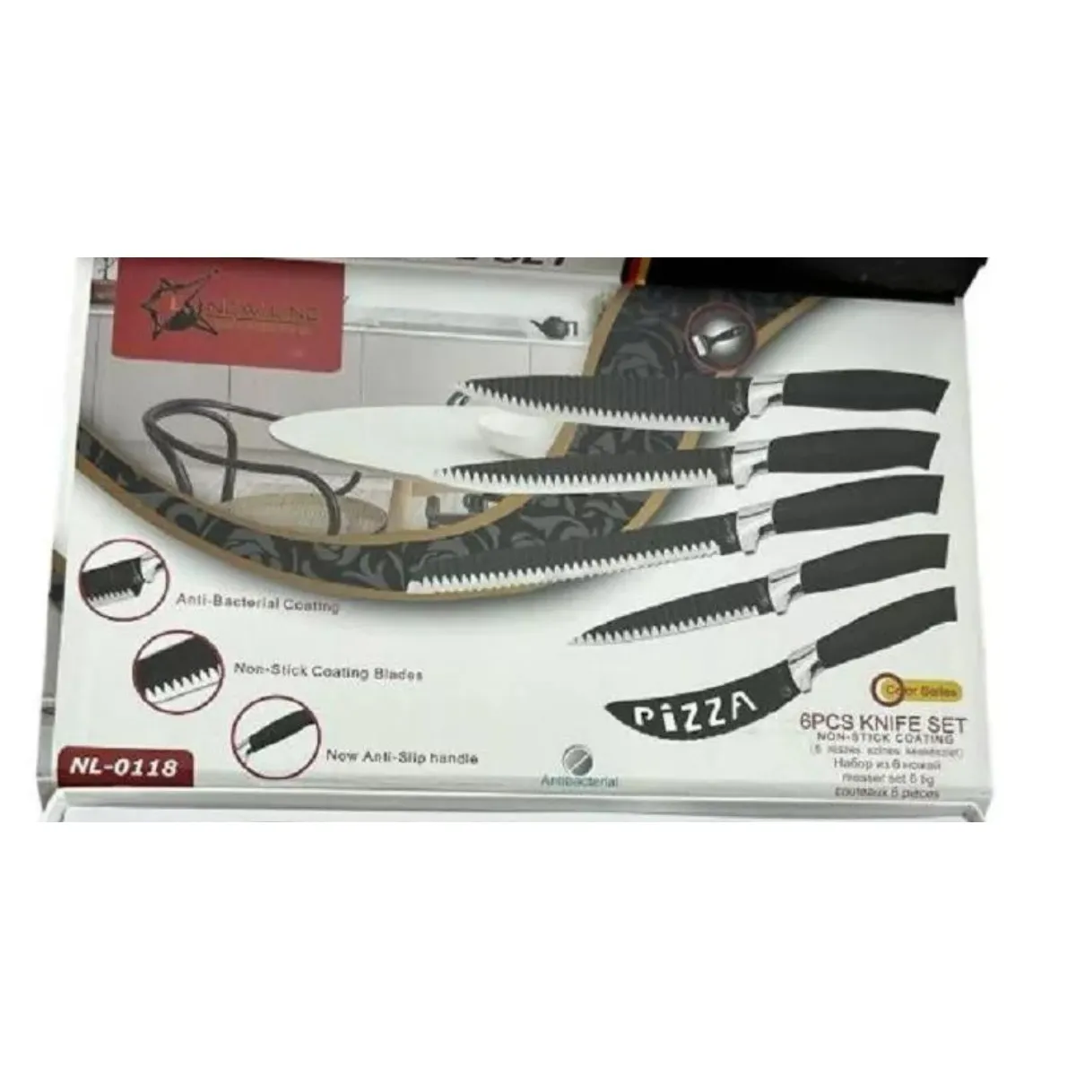 GENERICO - Juego de 5 Cuchillos Profesionales para Cocina