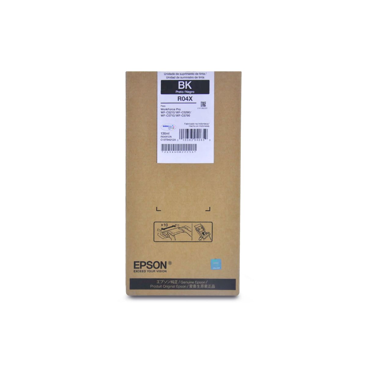 EPSON - Tinta Epson T942 XL Negra 136ml WF-C5210  C5290  C5710  C5790
