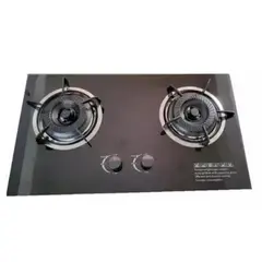 GENERICO - Cocina de Gas de Vidrio Templado 2 Platos