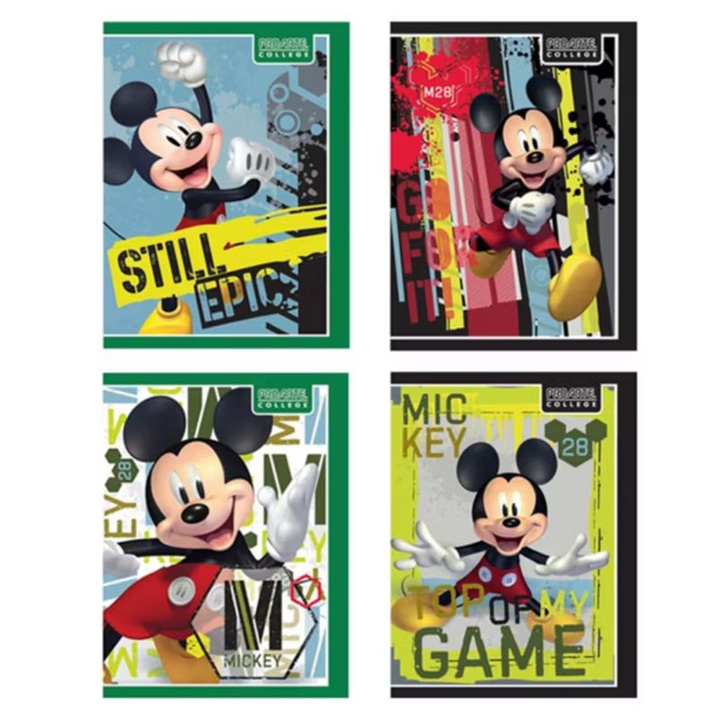 PROARTE - Cuaderno College Proarte Mickey 7Mm 80 hojas 10 unidades.