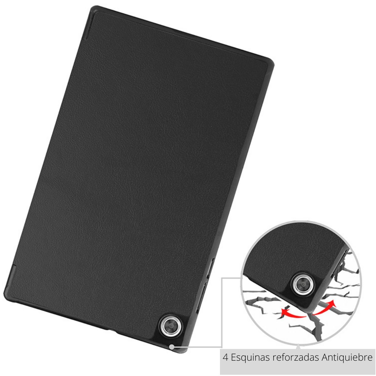 GENERICO - Funda Carcasa Para Lenovo M10 HD 2da Gen 10,1 TB-X306 Negro