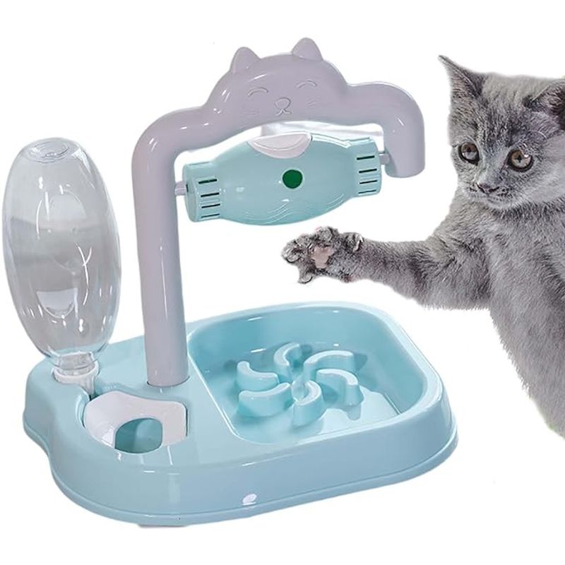 GENERICO - Alimentador Interactivo Mascotas Perros Gatos Anti-ahogo