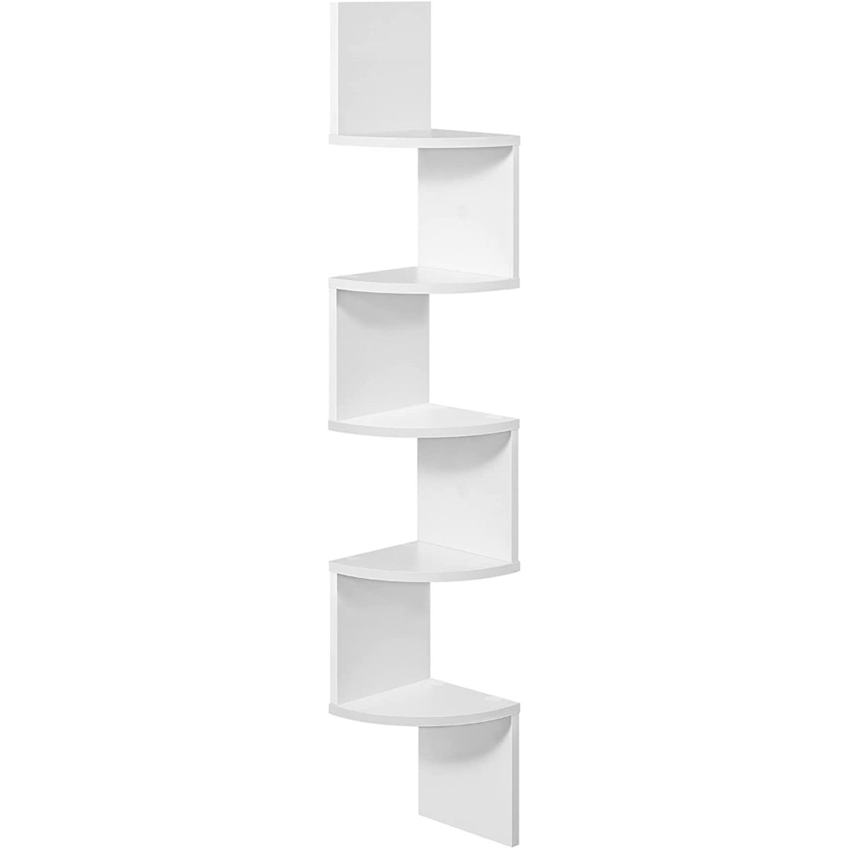 SPACEZAT - Mueble Estante Esquinero ZigZag Blanco Ribe