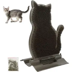 GENERICO - Rascador Pared Gatos Cepillo Masajeador Con Catnip.
