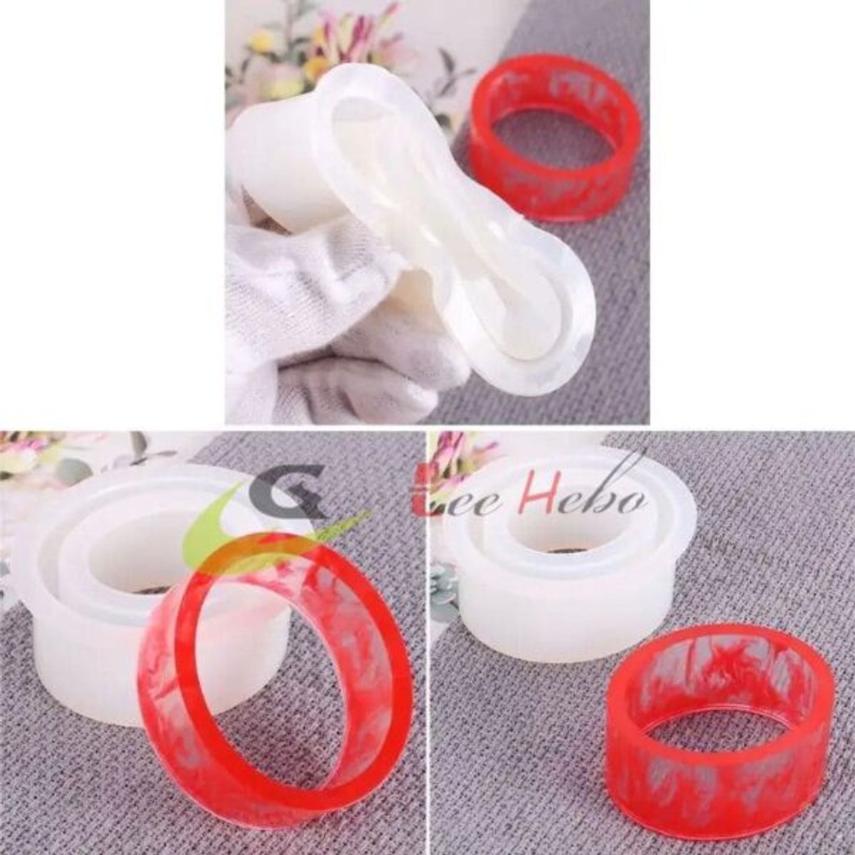 GENERICO - Molde Silicona Para Resina AroPulsera Reposteria