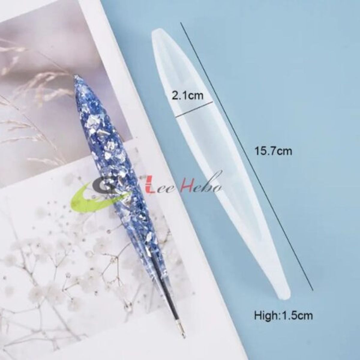 GENERICO - Molde Silicona Para Resina Forma Boligrafo-Lapiz