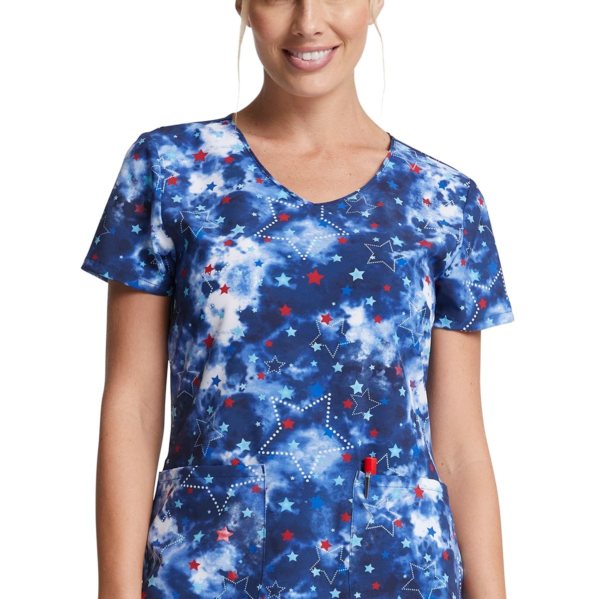 DICKIES - TOP CLÍNICO ESTAMPADO MUJER DICKIES DK852 AMSR
