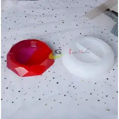 GENERICO - Molde Silicona Para Resina Forma Cenicero Redondo