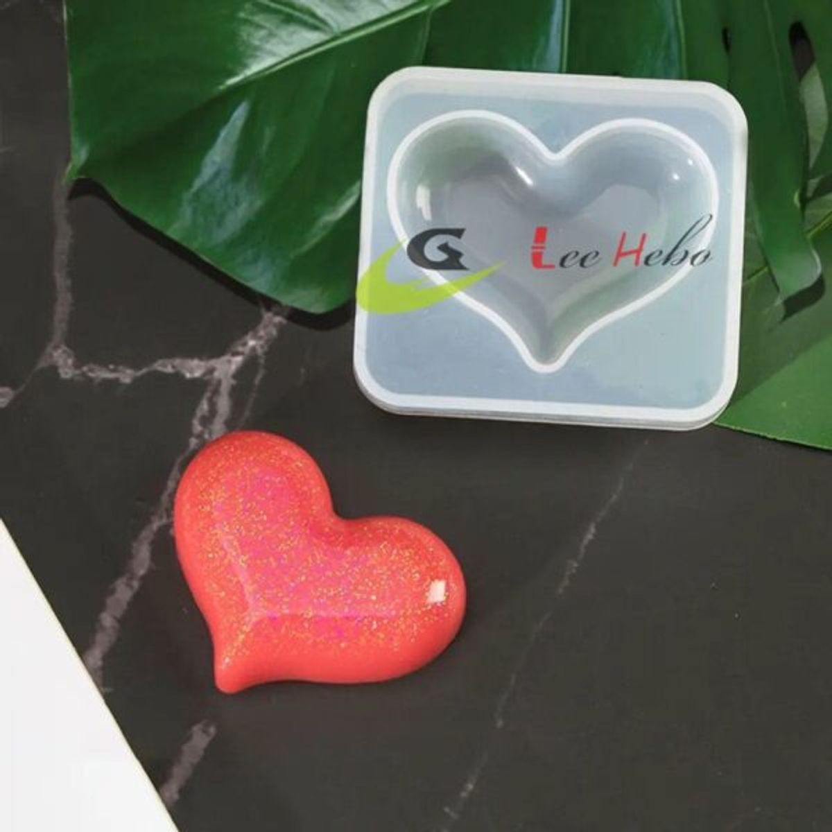 GENERICO - Molde Silicona Para Resina Forma Corazon