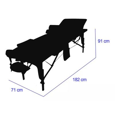 Imagen 2 del producto Camilla Masajes Portátil Profesional Spa Fisioterapia