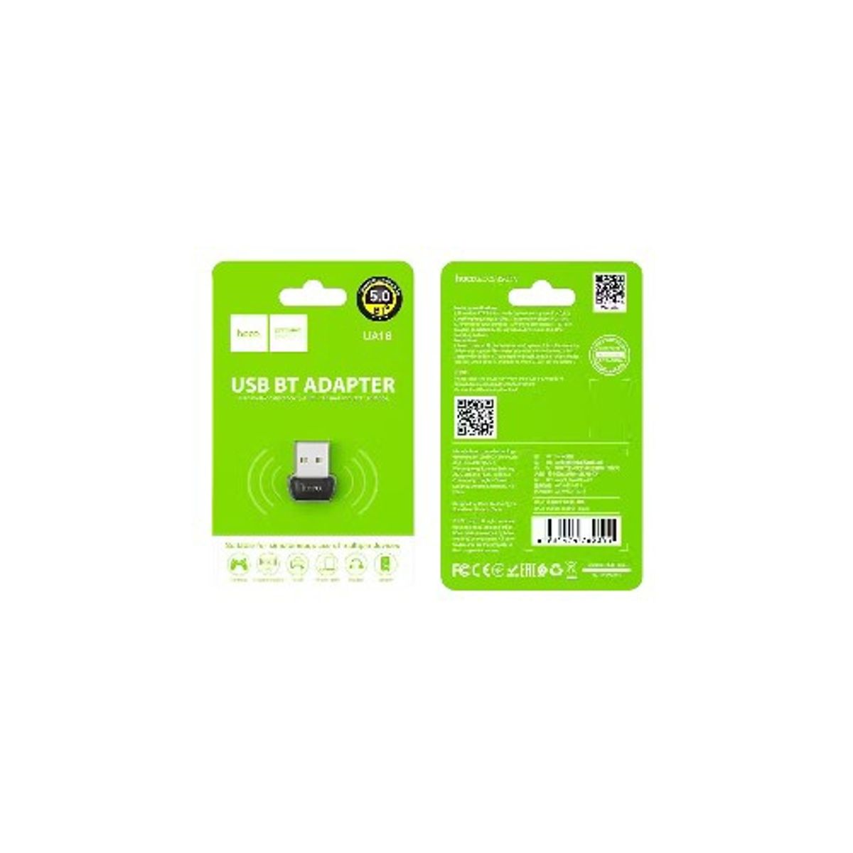 HOCO - Adaptador receptor bluetooth 5.0 Hoco ua18