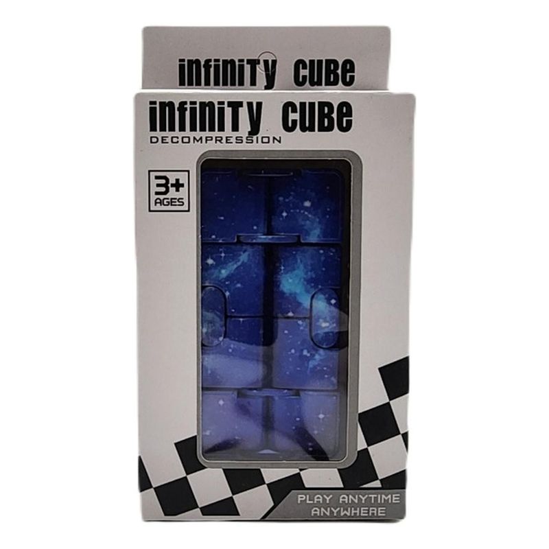 GENERICO - Cubo Infinito Anti Estrés Dado Fidget - Azul marino - Talla única
