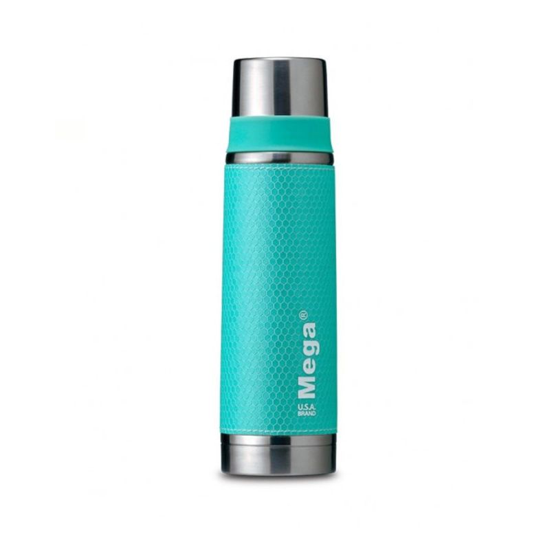 MEGA - Botella Térmica Mega Acero Inoxidable Ecocuero 470ml Colores MEGA