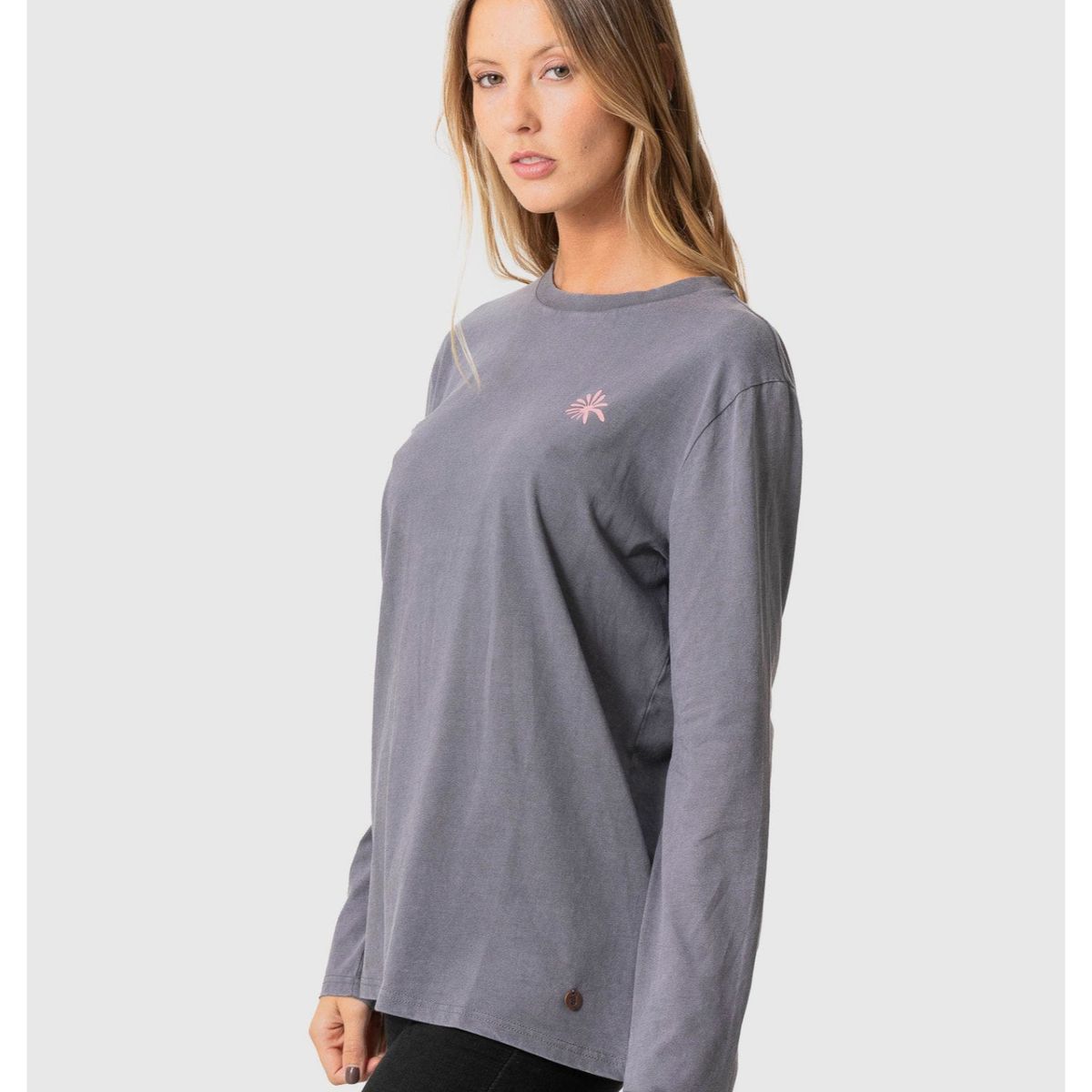 STOKED - Polera Clouds Ml Gris STOKED