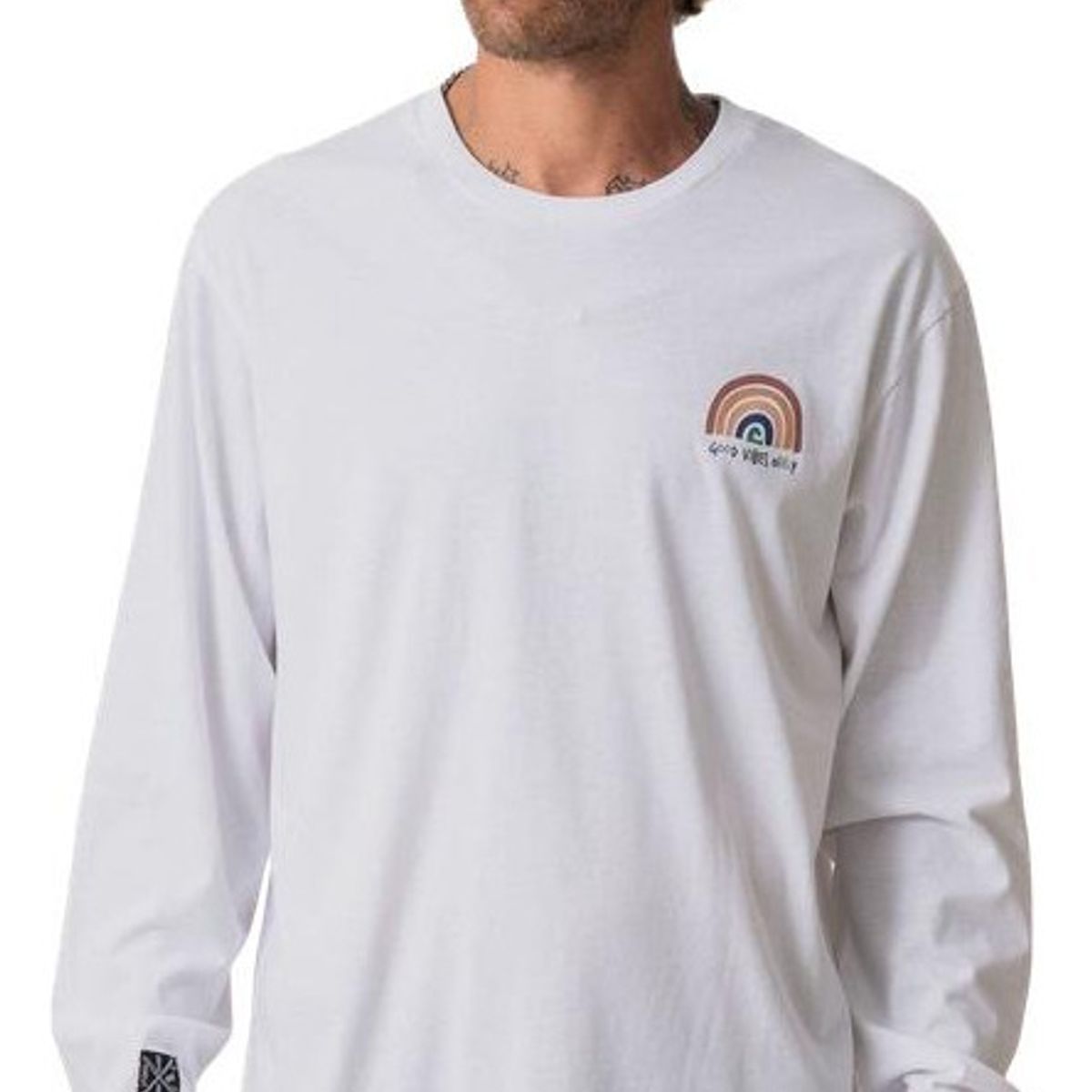 STOKED - Polera Rainbow Ml Blanco STOKED