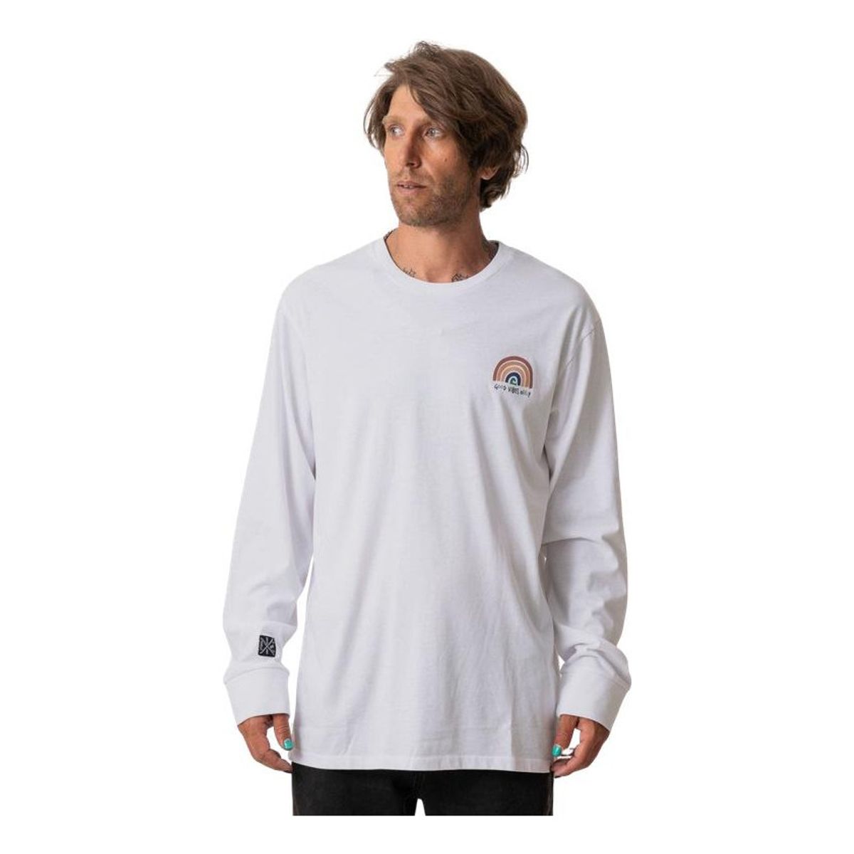 STOKED - Polera Rainbow Ml Blanco STOKED
