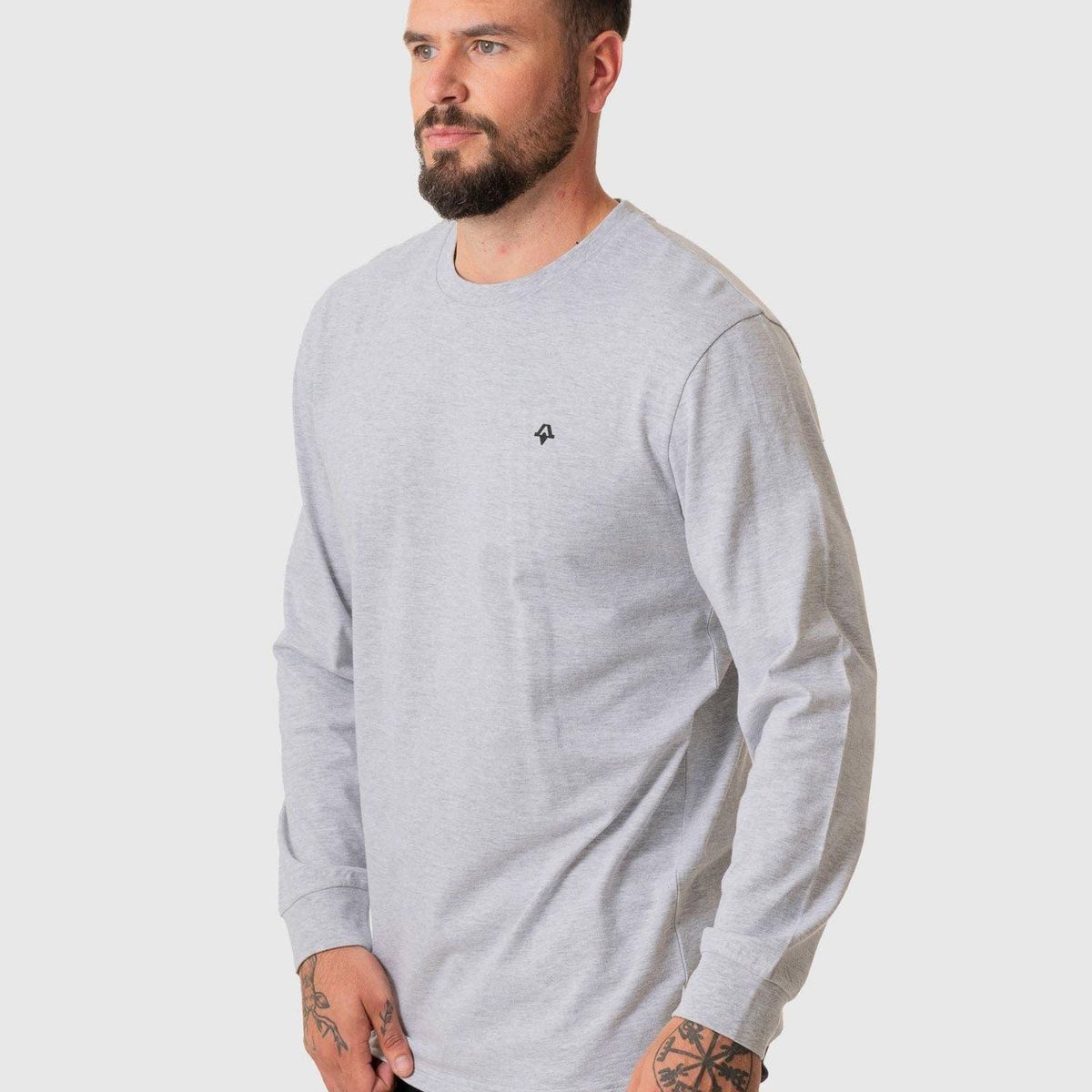 KIVUL - Polera Logo Ml Clara Gris KIVUL