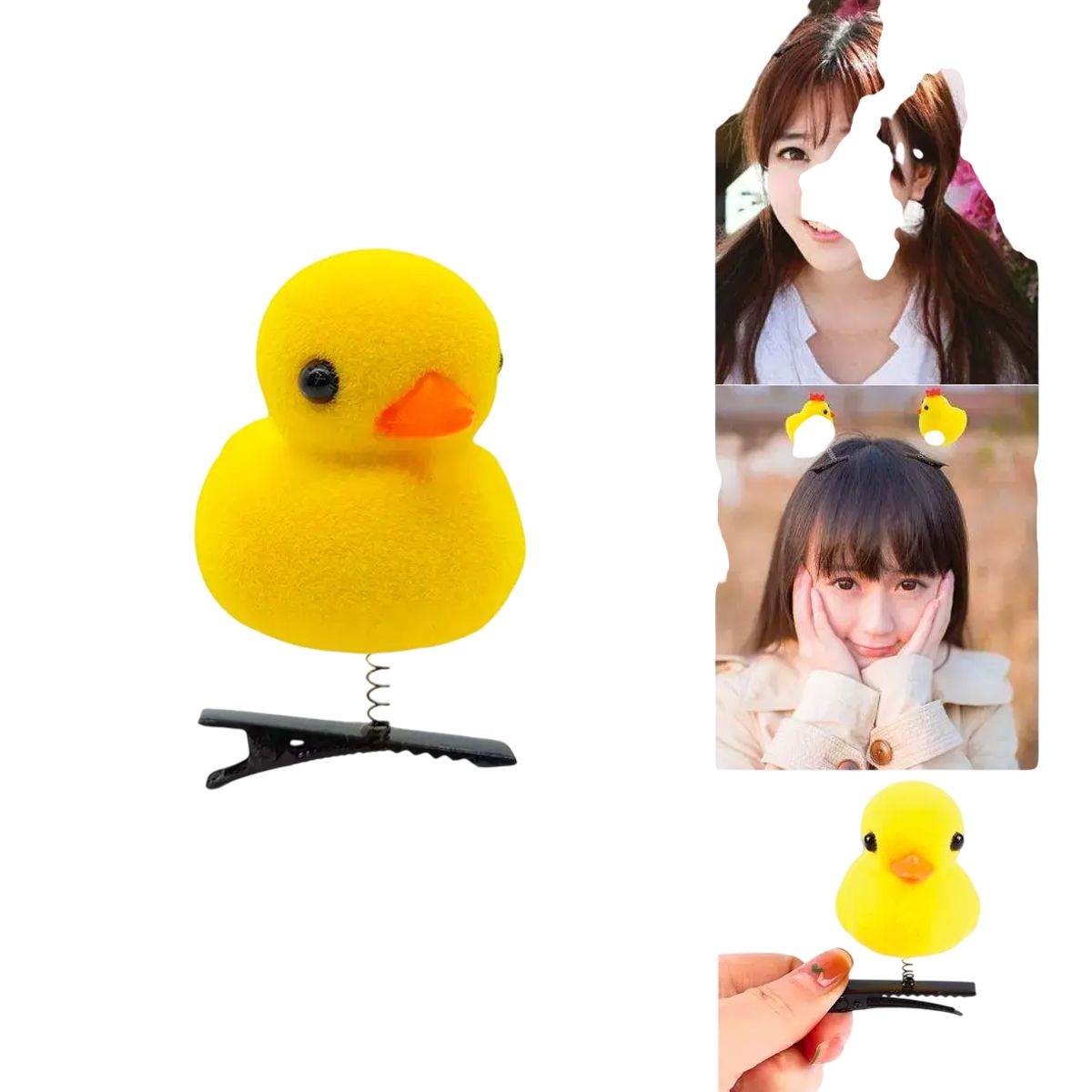 GENERICO - Pack 12 Unidades  De Pollito Pato Kawaii Tendencia
