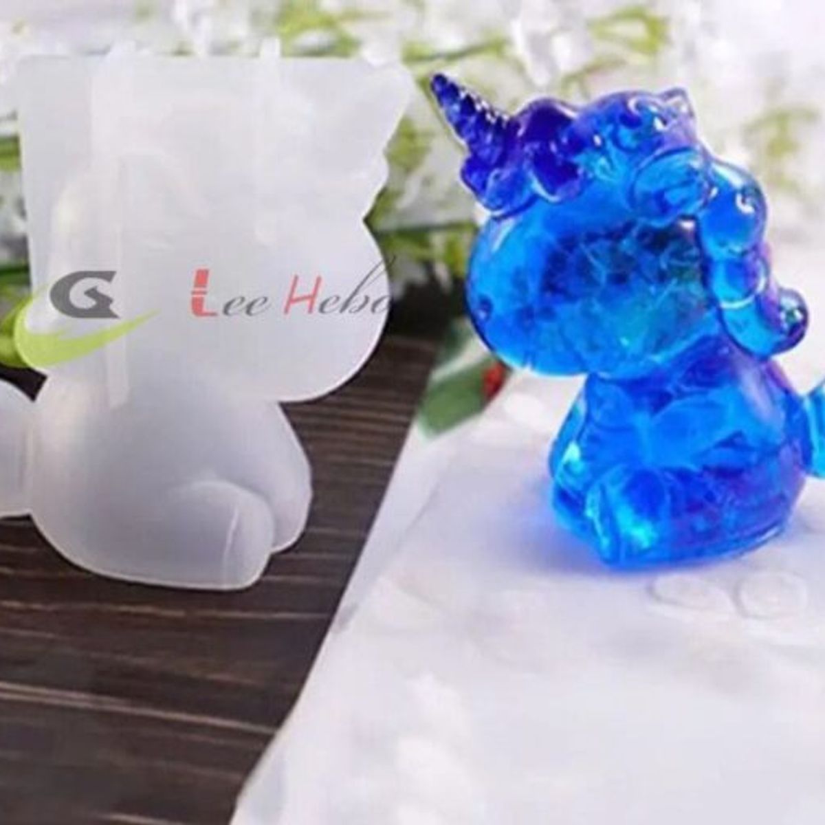 GENERICO - Molde Silicona Para Resina Forma Unicornio