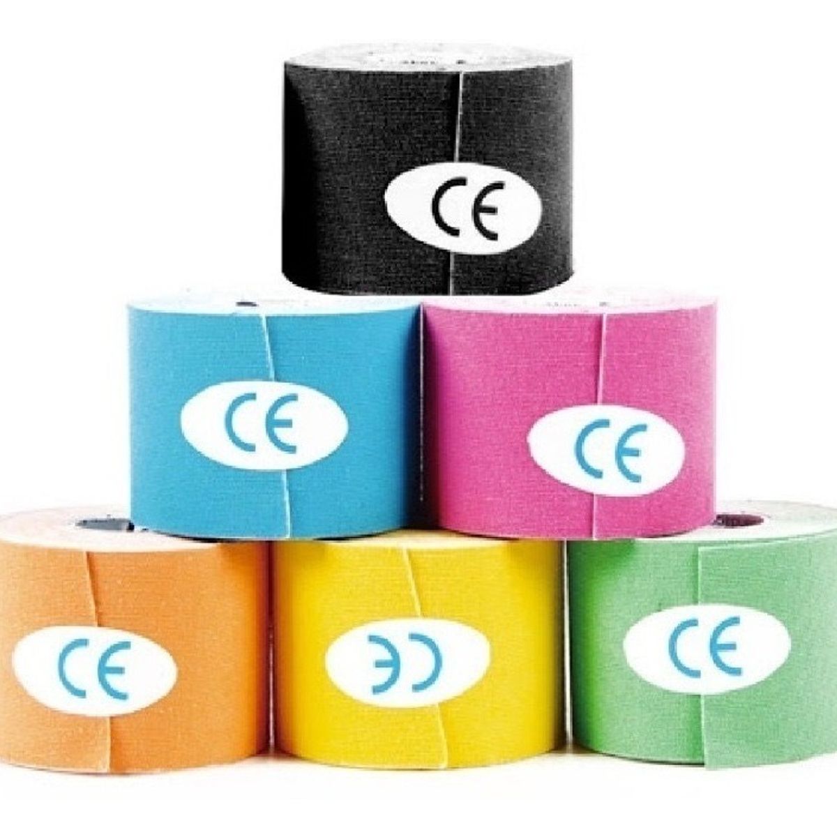 GENERICO - Pack 6 Tape Cinta Kinesiológica Apoyo Muscular Deportes
