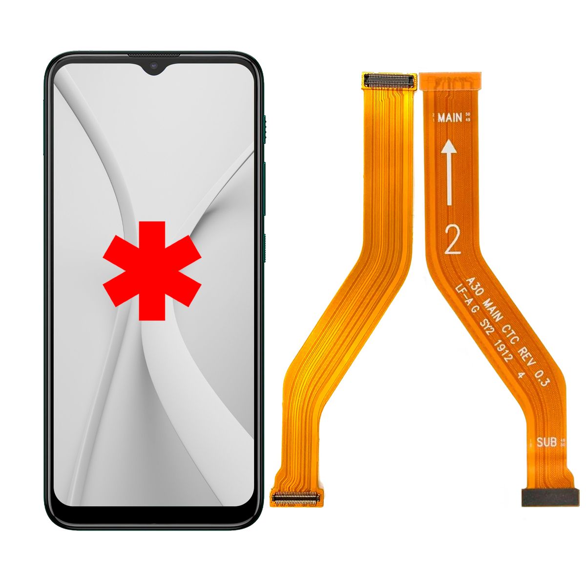 GENERICO - Flex Main Principal Compatible con Samsung Galaxy A30