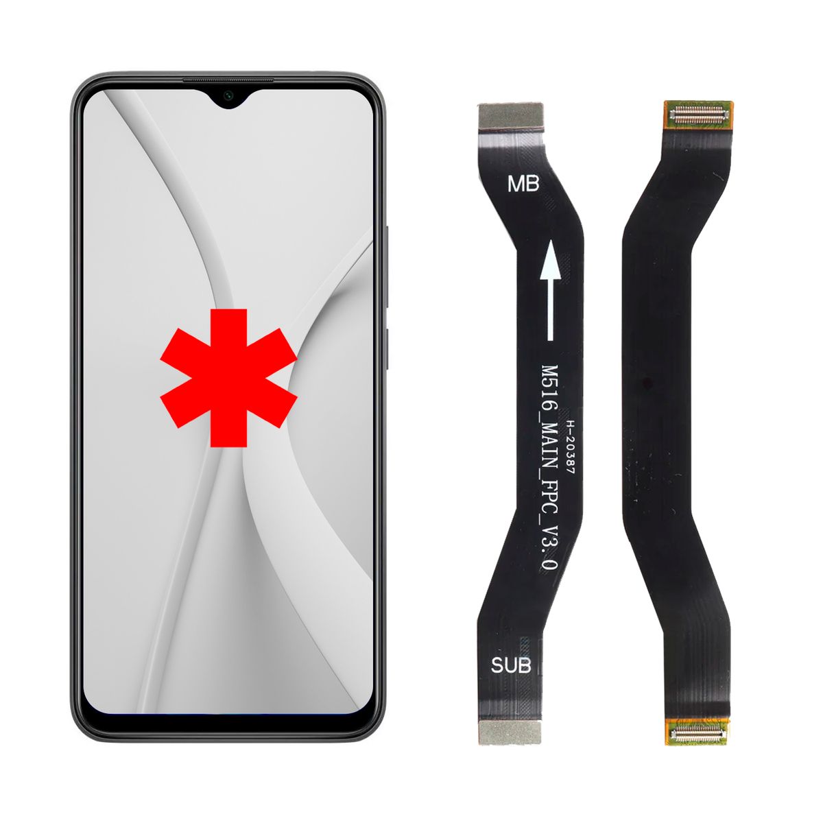 GENERICO - Flex Main Principal Compatible con Xiaomi Redmi Note 8