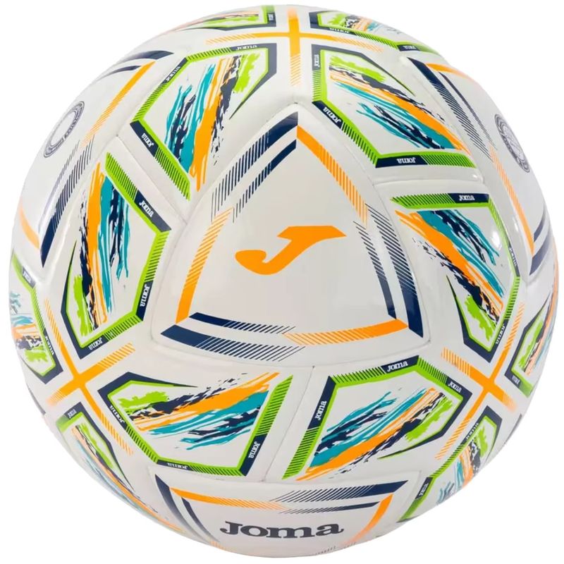 JOMA - Balón Fútbol Halley II Blanco Turquesa Joma