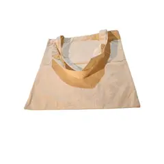 GENERICO - Bolsa crea 35x40 cm 100% algodón pack 10 unids asas cruda