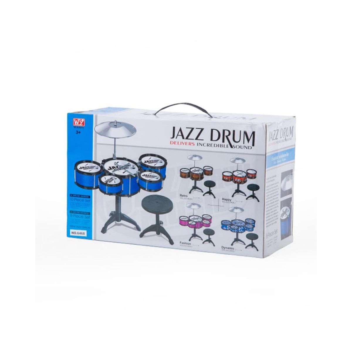 GENERICO - Batería Musical De Juguete 5 Tambores Y Piso - SC