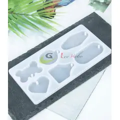 GENERICO - Molde Silicona Para Resina Forma Llaveros.