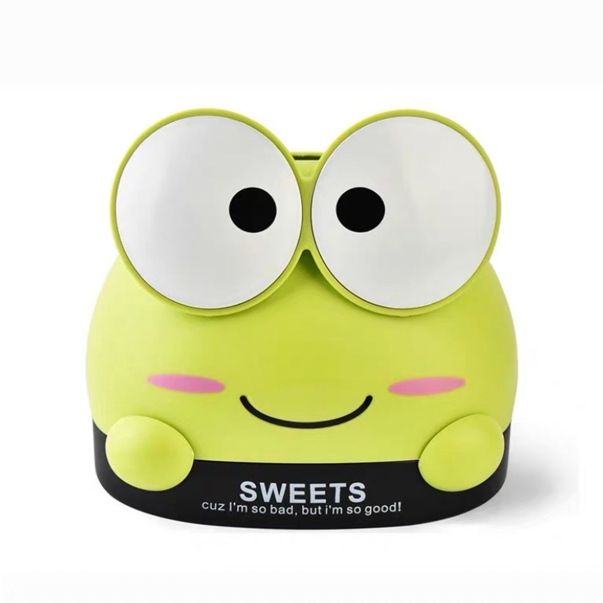 GENERICO - Servilletero Grande De Rana Kawaii 16x14cm VERDE