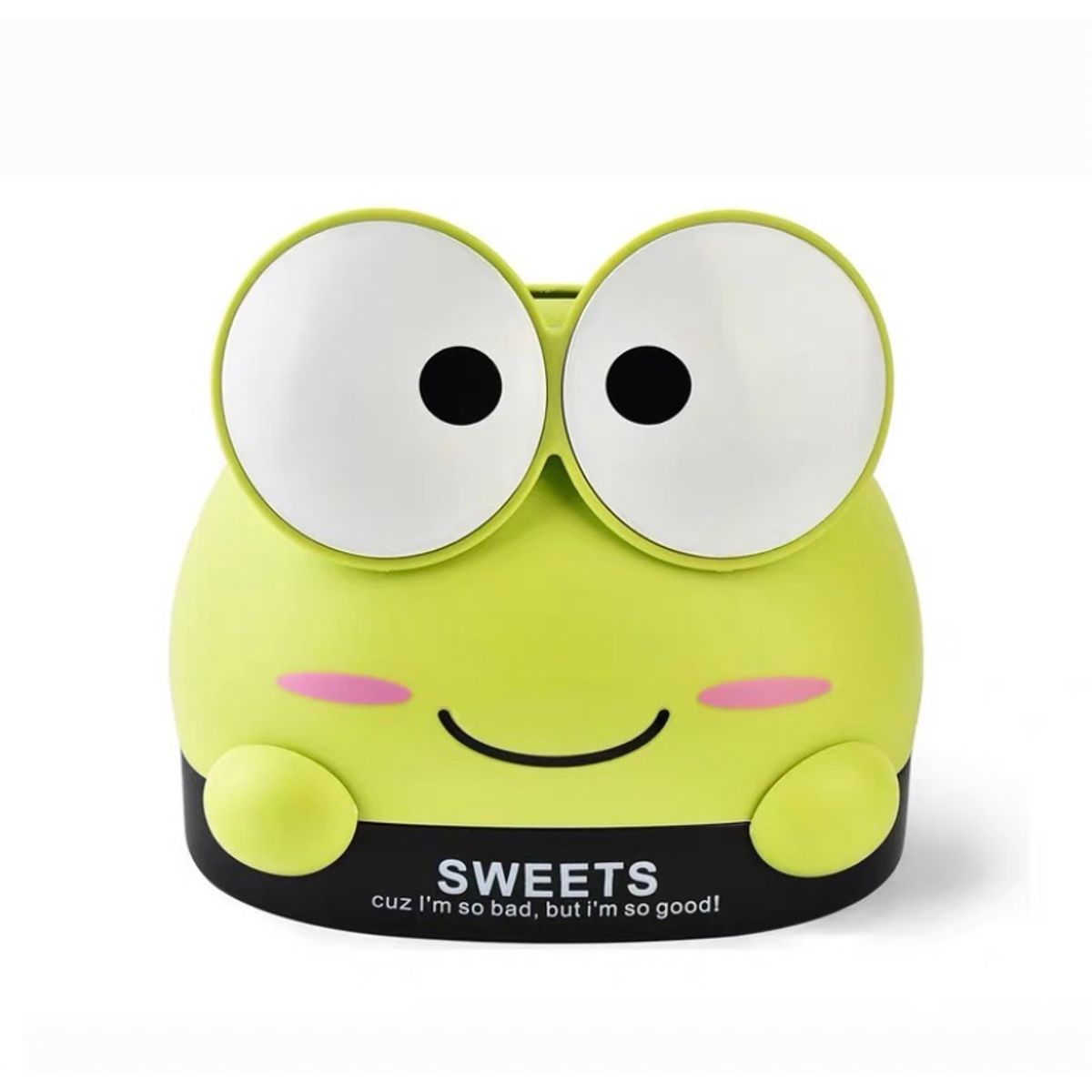 GENERICO - Servilletero Grande De Rana Kawaii 16x14cm VERDE