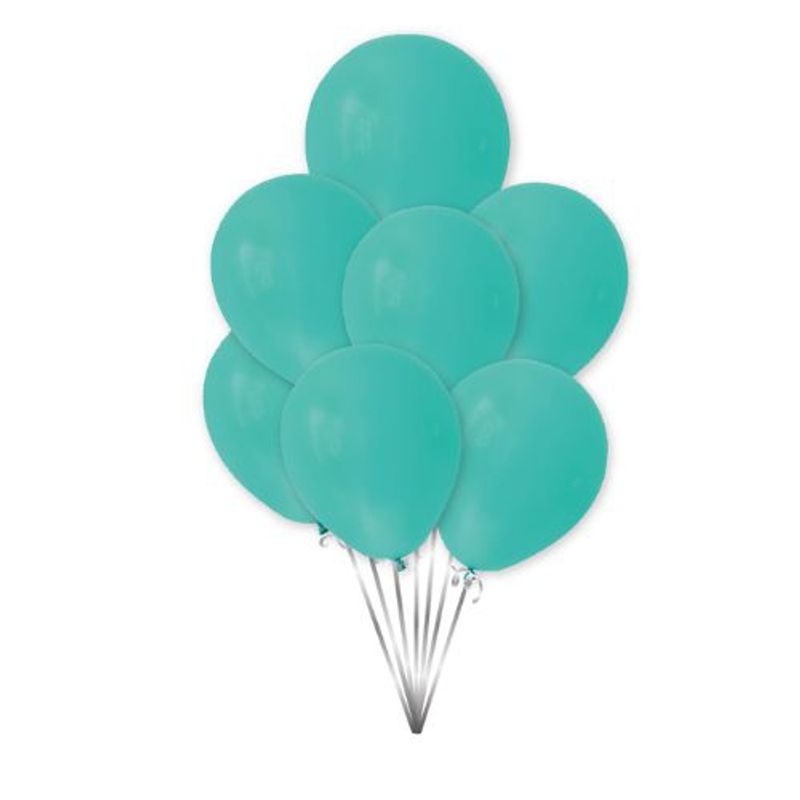 GENERICO - Globos Latex 30 Cm 10 Unidades Color Turquesa