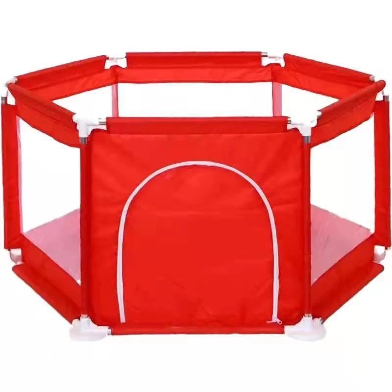 ACTUAL - Corral Hexagonal De Bebé Rojo Con 30 Pelotas