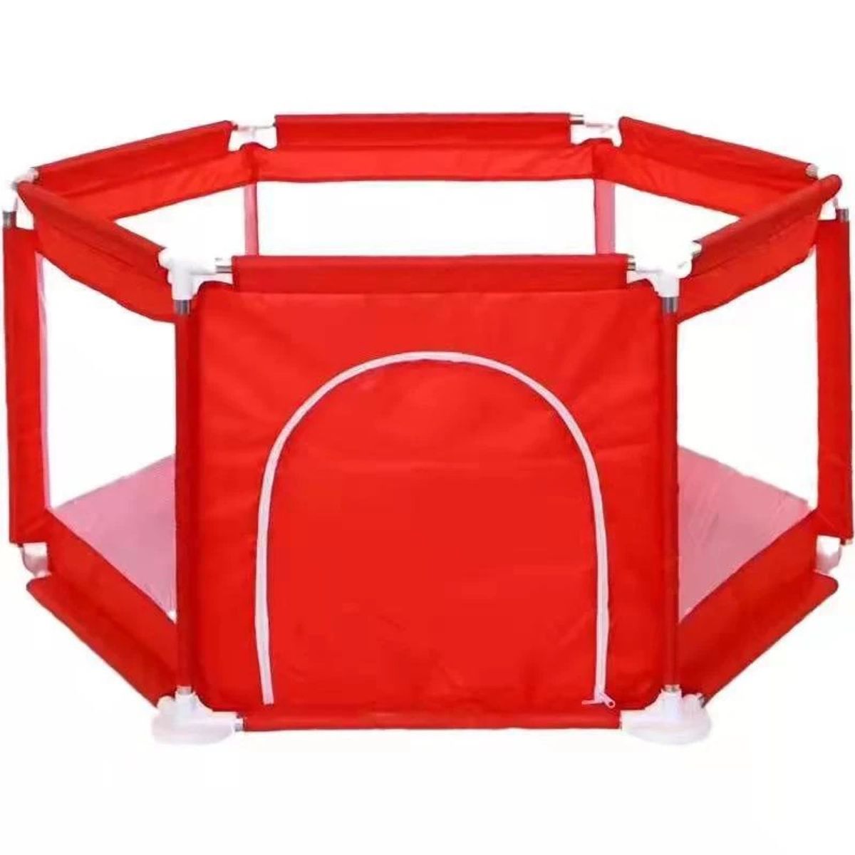 ACTUAL - Corral Para Bebés Rojo Con 30 Bolas